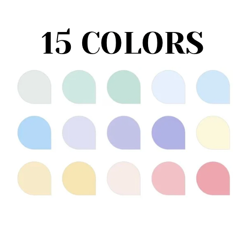 Pastel Colored Digital Note Paper Pack