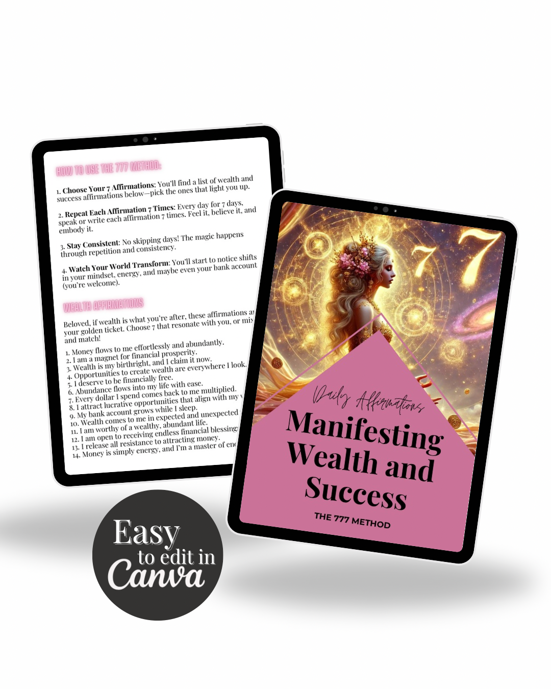 Daily Affirmations for Manifesting Wealth and Success: The 777 Method
