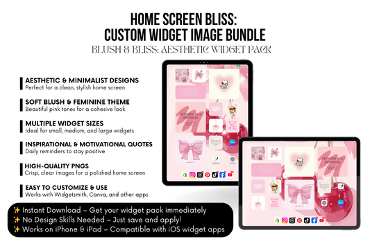 Blush & Bliss: Aesthetic Widget Pack