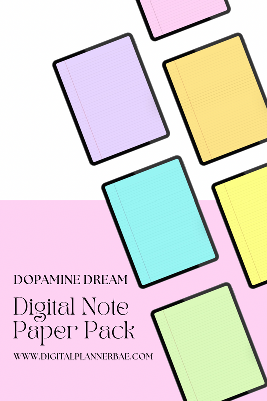 Dopamine Dream Sheets Digital Note Paper Pack