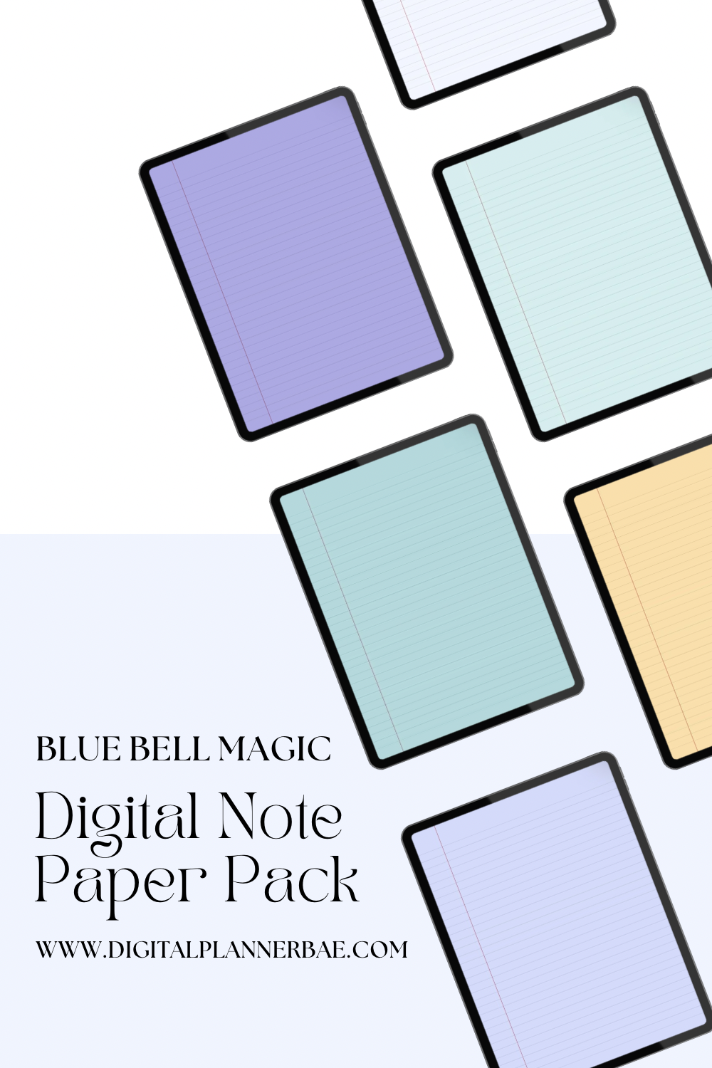 Blue Bell Magic Digital Note Paper Pack