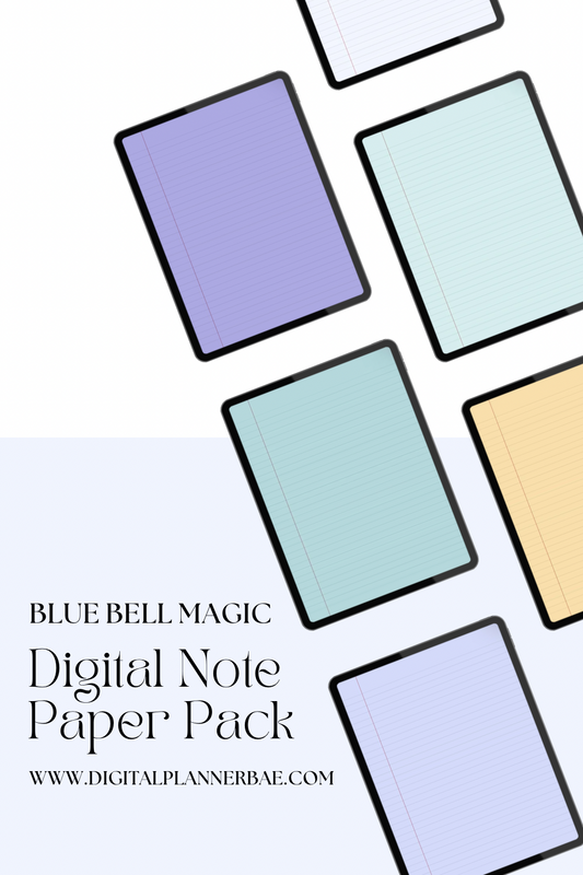 Blue Bell Magic Digital Note Paper Pack