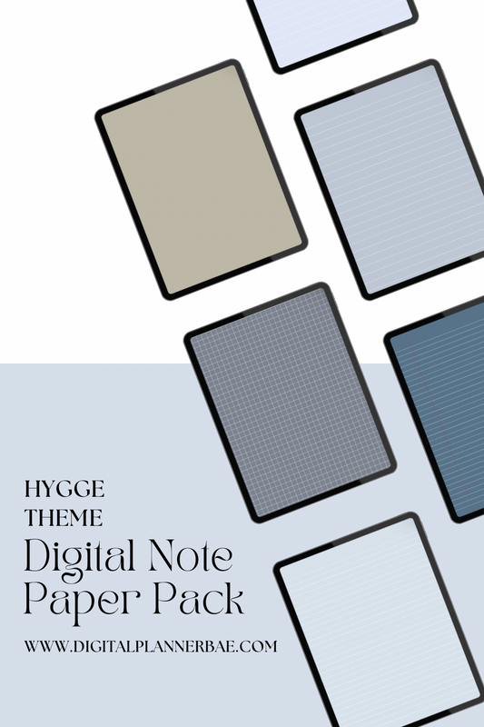 HYGGE Theme Digital Note Paper Pack