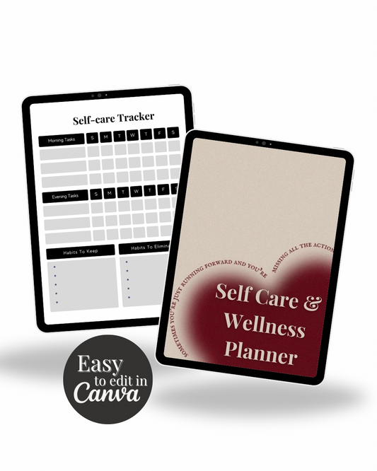 Self Care And Wellness Planner